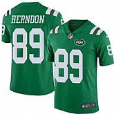 Nike Men & Women & Youth Jets 89 Chris Herndon Green Color Rush Limited Jersey,baseball caps,new era cap wholesale,wholesale hats